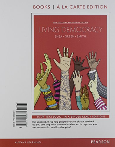 Living Democracy, 2014 Elections and Updates Edition, Books a la Carte Edition