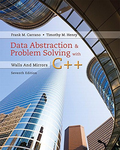 Data Abstraction &Amp; Problem Solving With C++