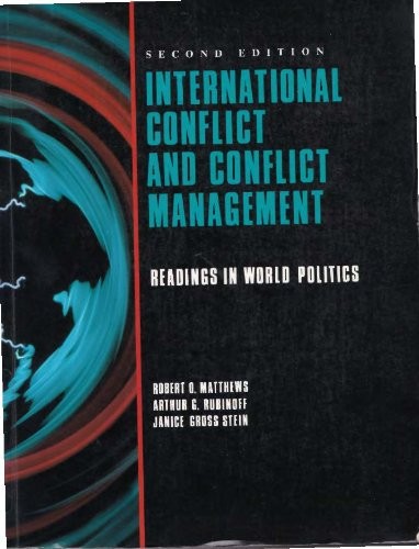 International Conflict and Conflict Management
