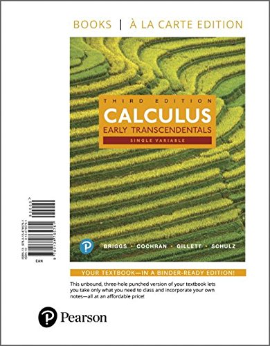 Single Variable Calculus