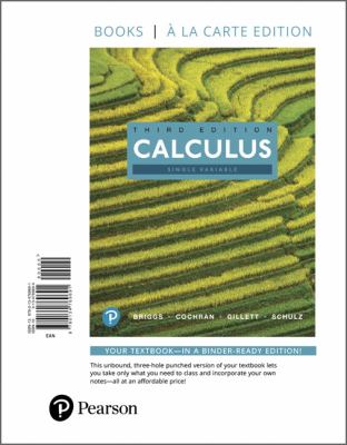 Single Variable Calculus, Books A La Carte Edition