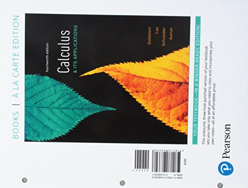 Calculus &Amp; Its Applications Books a la Carte Edition Plus MyLab Math with Pearson EText -- 24-Month Access Card Package