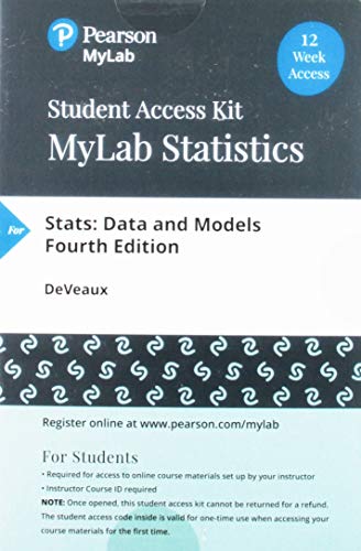 MyLab Statistics with Pearson EText -- Student Access Card -- for Stats