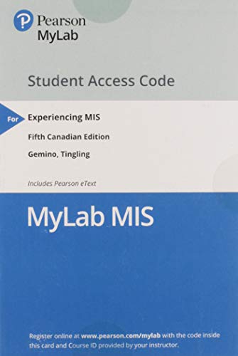 Mymislab With Pearson Etext -- Standalone Access Card -- For Experiencing Mis.