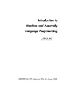 Introduction To Machine And Assembly Language Programming