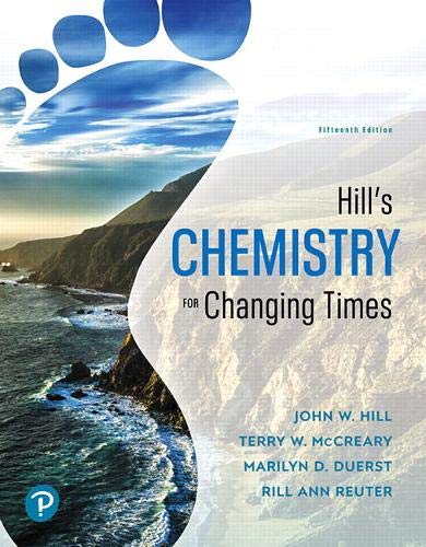 Hill'S Chemistry For Changing Times