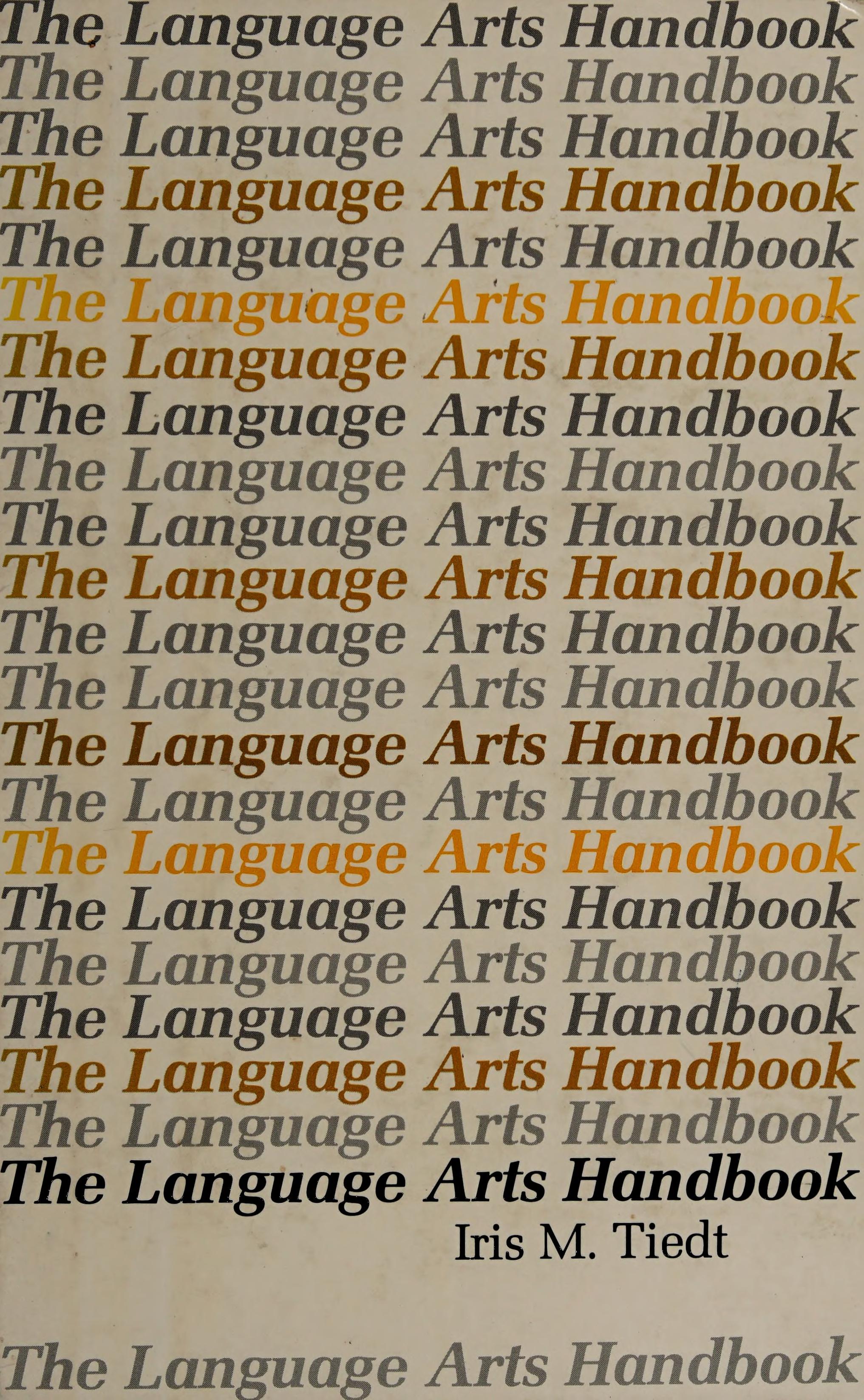 The Language Arts Handbook
