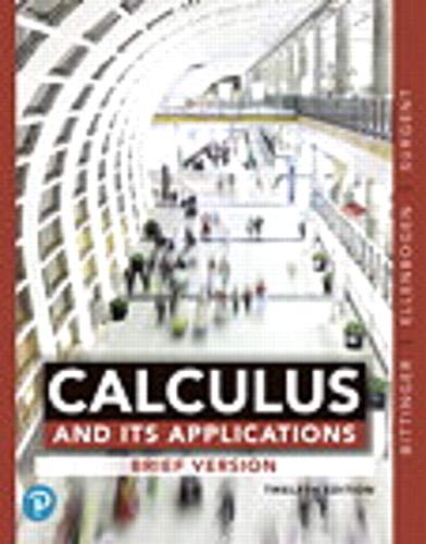 Calculus And Its Applications, Brief Version, Loose-Leaf Version, Plus MyLab Math With Pearson E-Text -- 24-Month Access Card Package