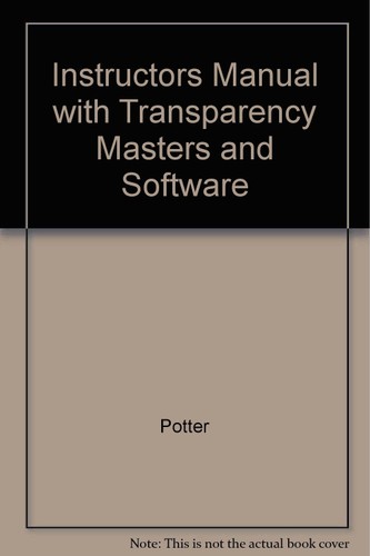 Instructors Manual with Transparency Masters and Software