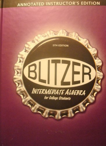 Intermediate Algebra for College Students AIE