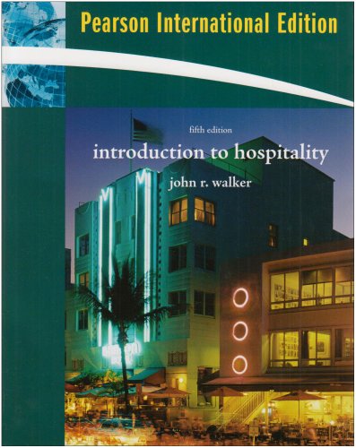 Introduction to Hopitality Pearson International Edition