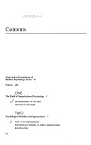 Organizational psychology