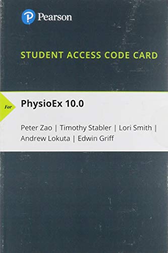 Website Access Code Card for PhysioEx 10.0