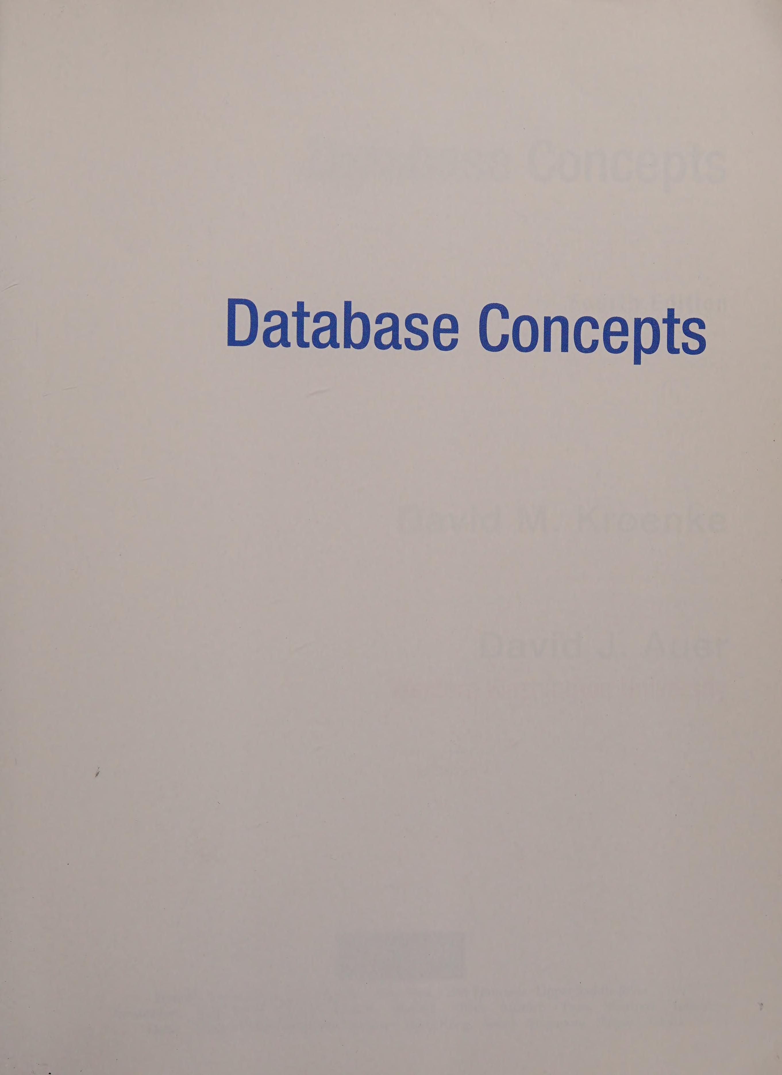 Database Concepts