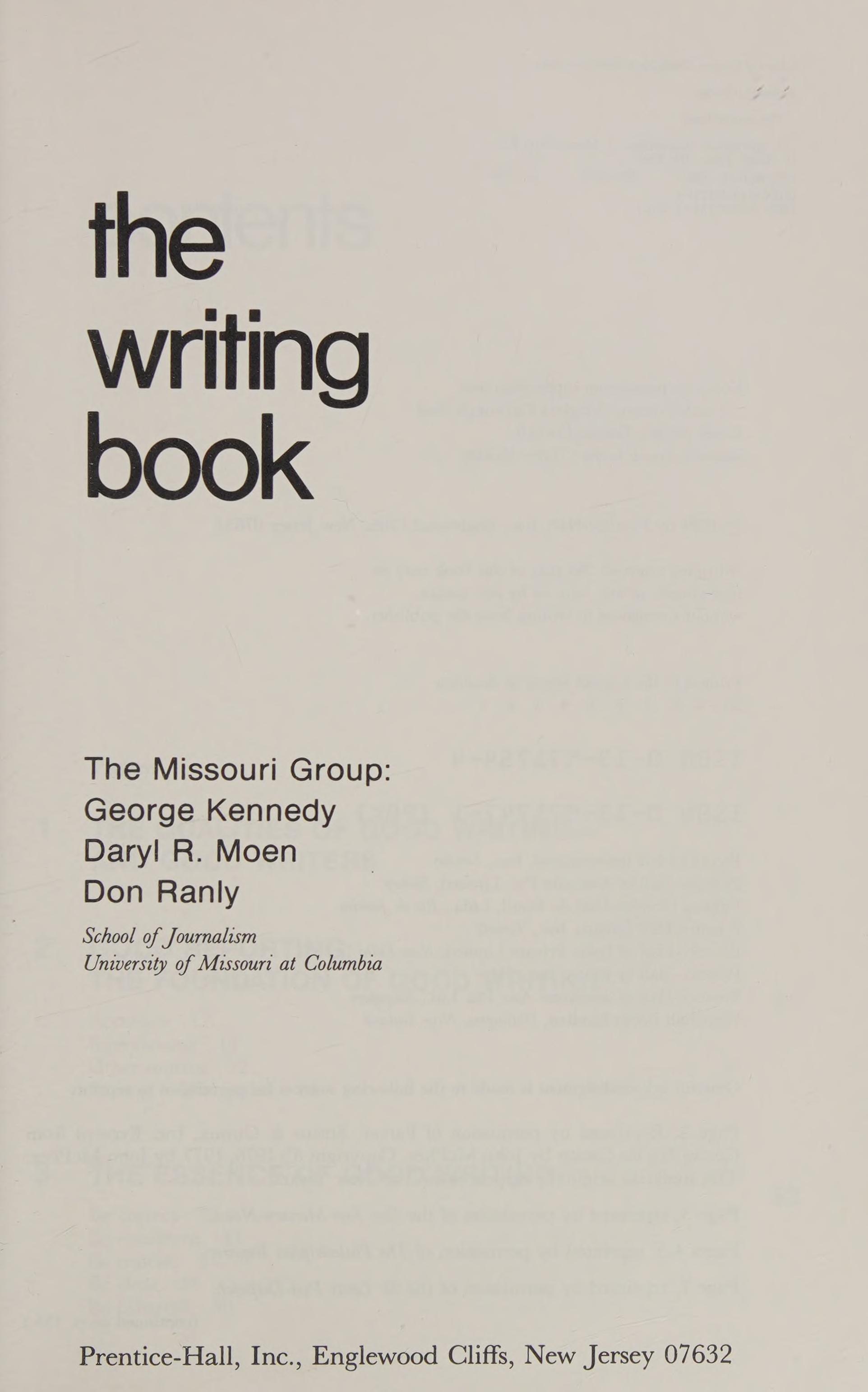 The Writing Book