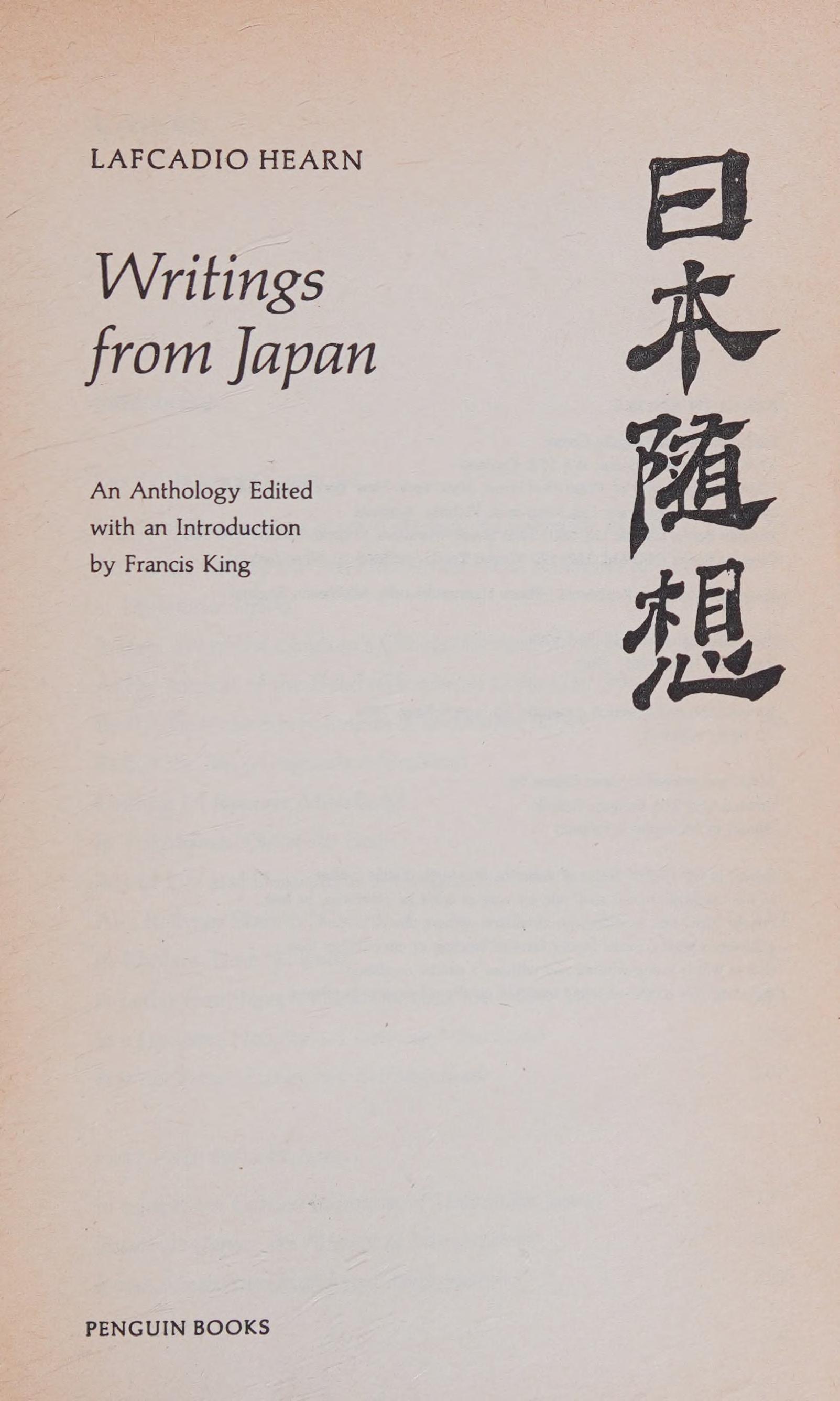 Writings from Japan