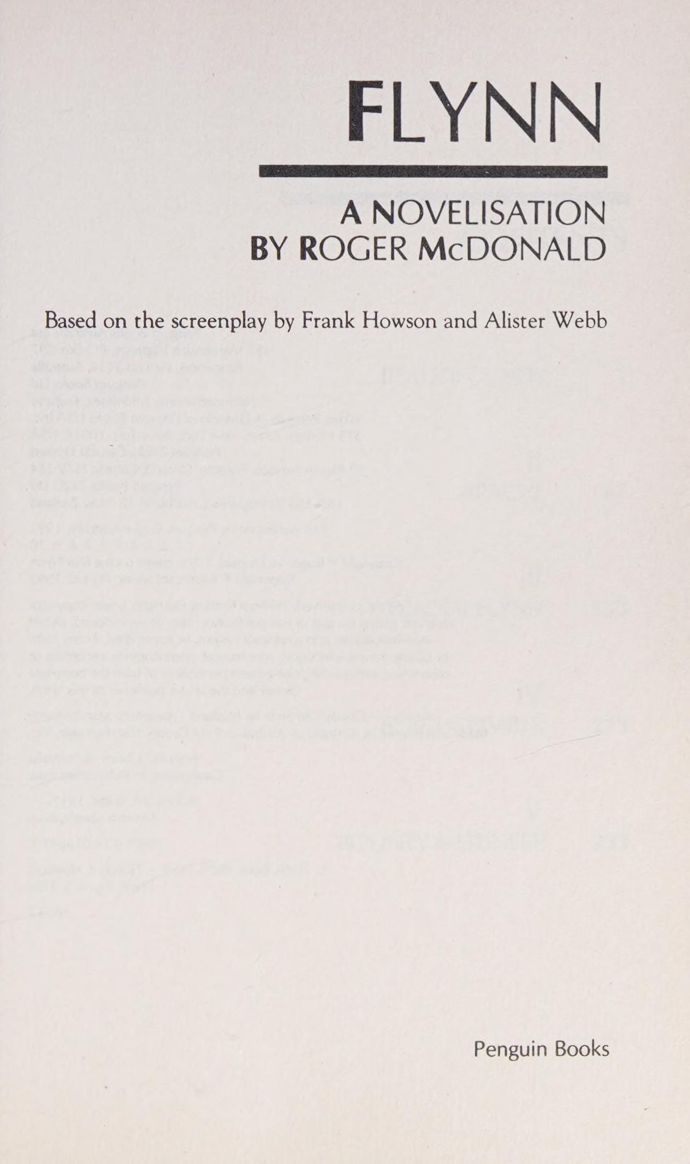 Flynn: A Novelisation