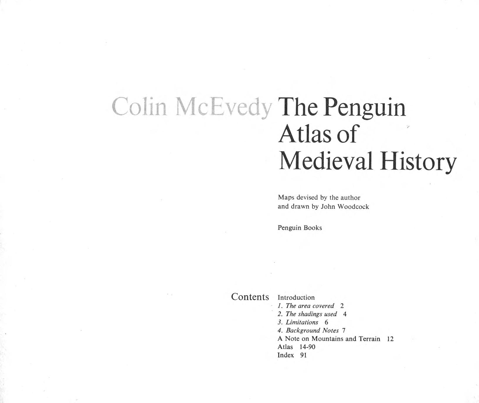 The Penguin Atlas Of Medieval History