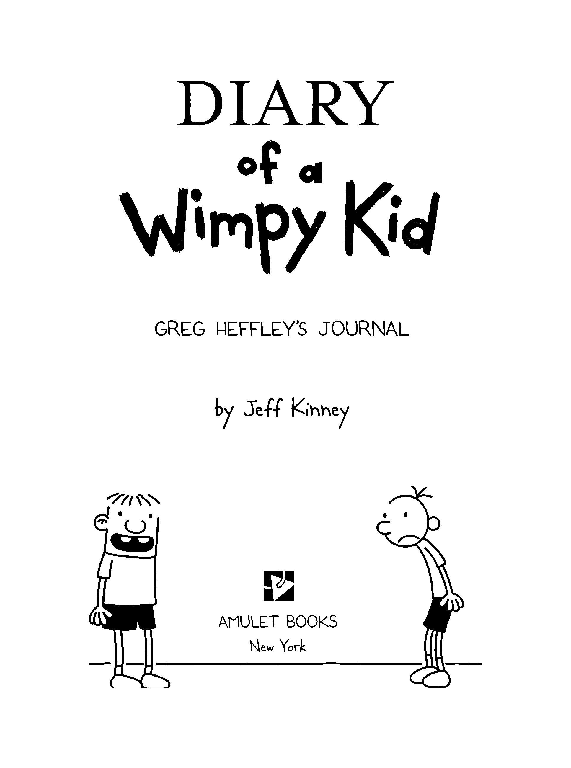 Diary of a Wimpy Kid by Jeff Kinney, ISBN 9780141324906