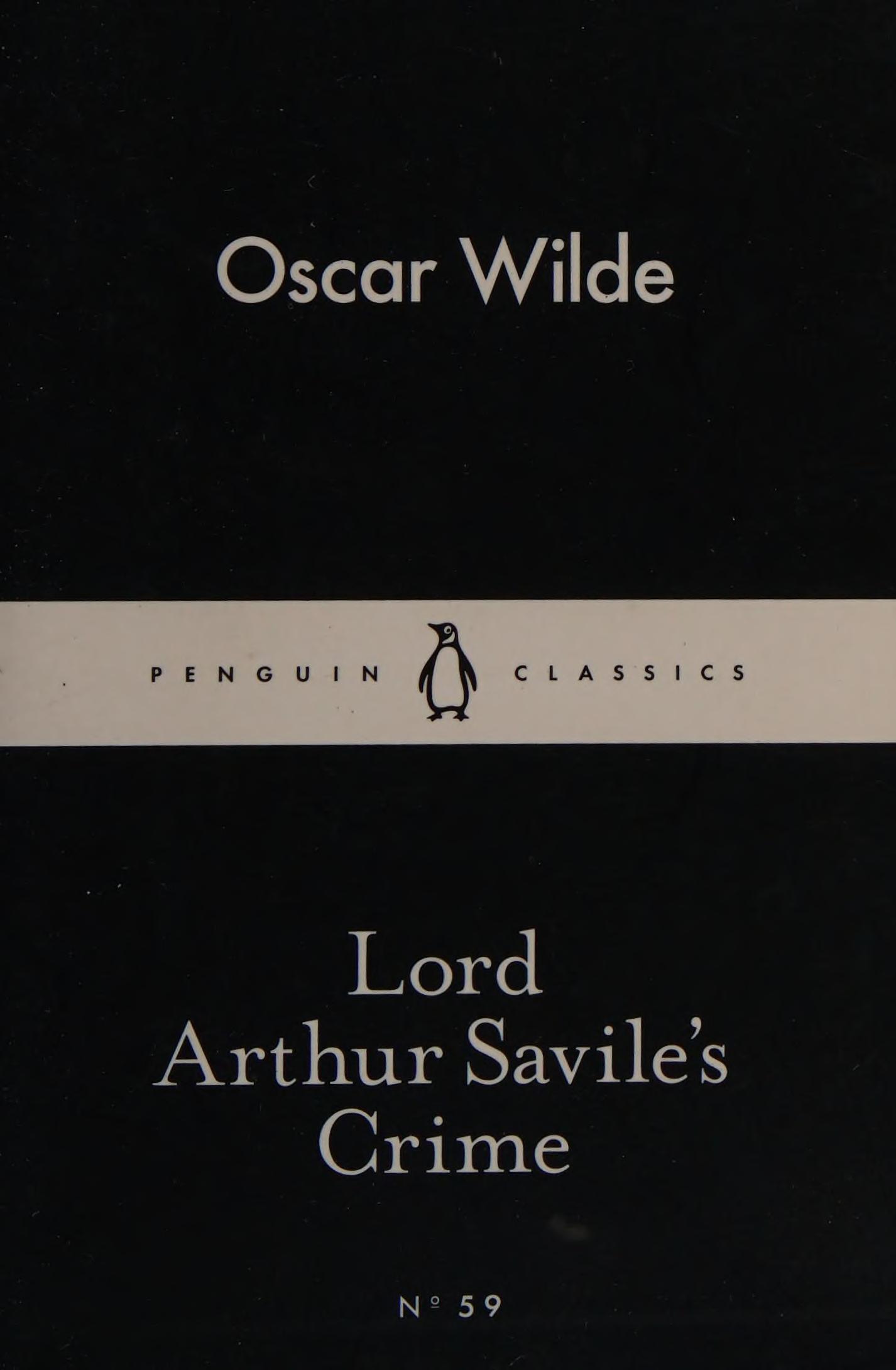 Little Black Classics Lord Arthur Savile's Crime