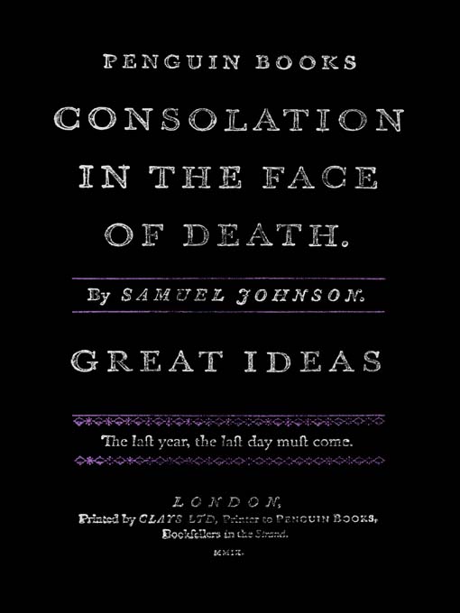 Consolation in the Face of Death