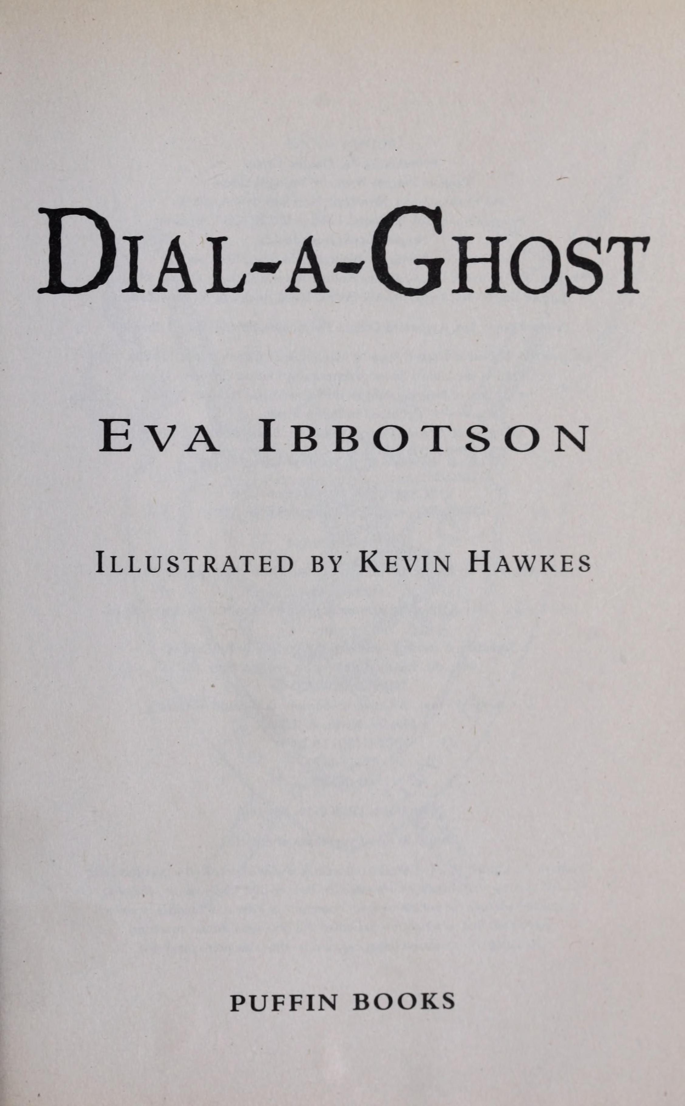 Dial-a-Ghost
