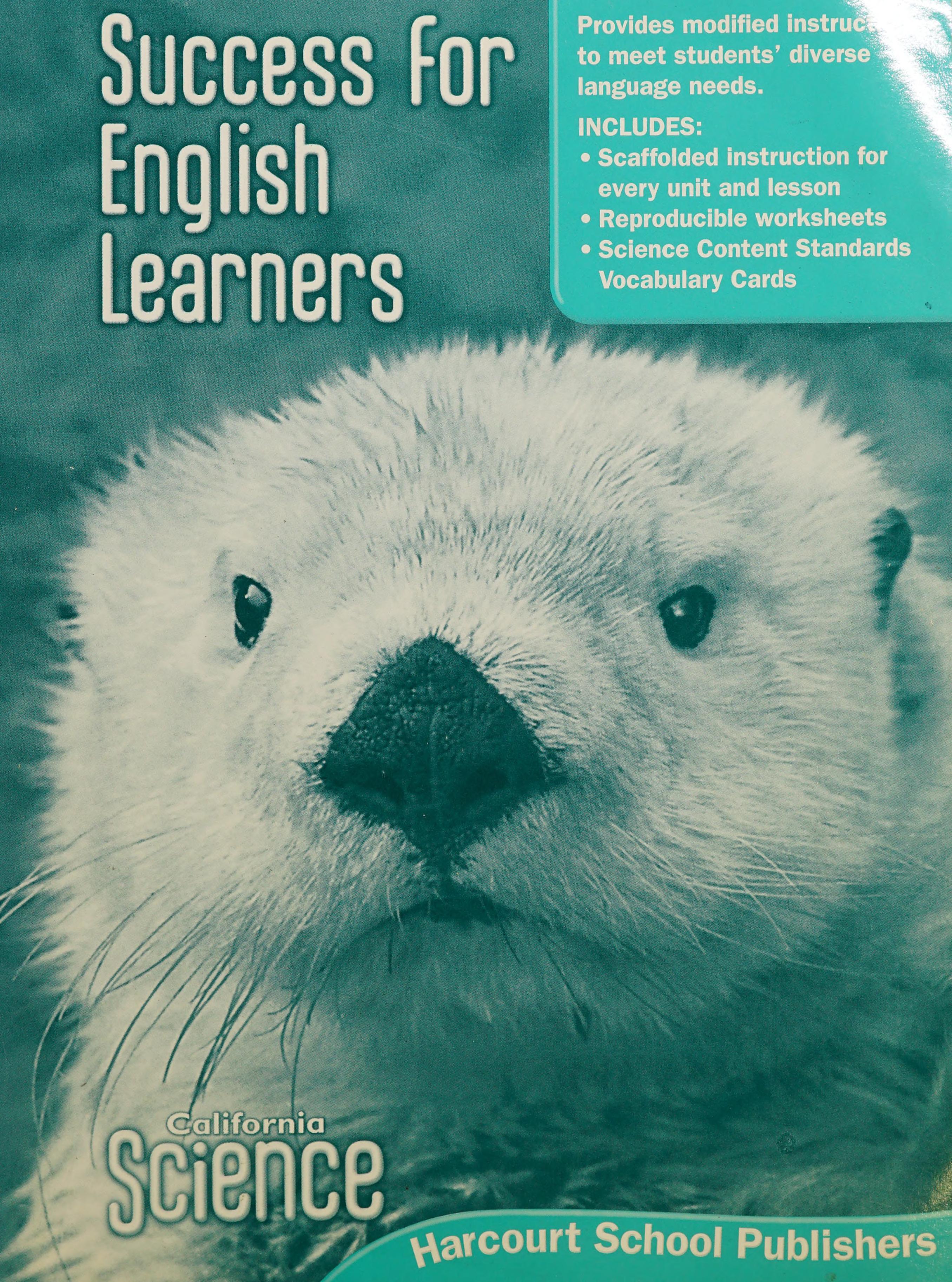 CA Success/Eng Lrnr Gr1 Sci08