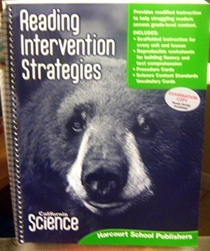 CA Rdg Intrvn Stratgs Te Gr 4 Sci 08