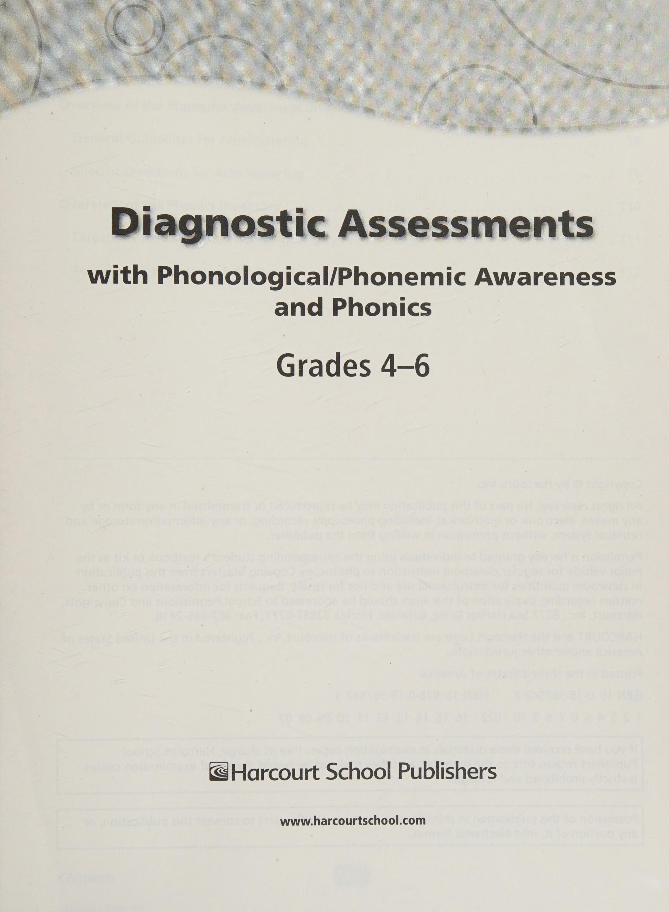 StoryTown Diagnostics Assessments - Grades 4-6
