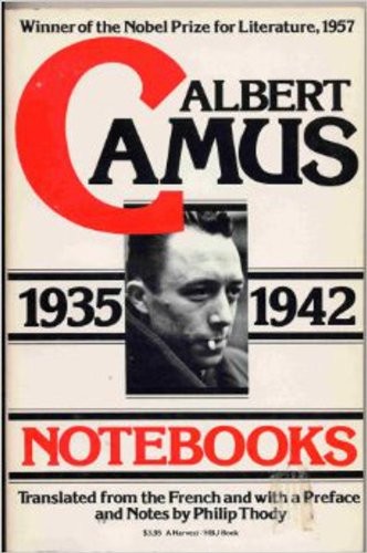 Notebooks, 1935-1942 by Albert Camus, ISBN 9780156674003