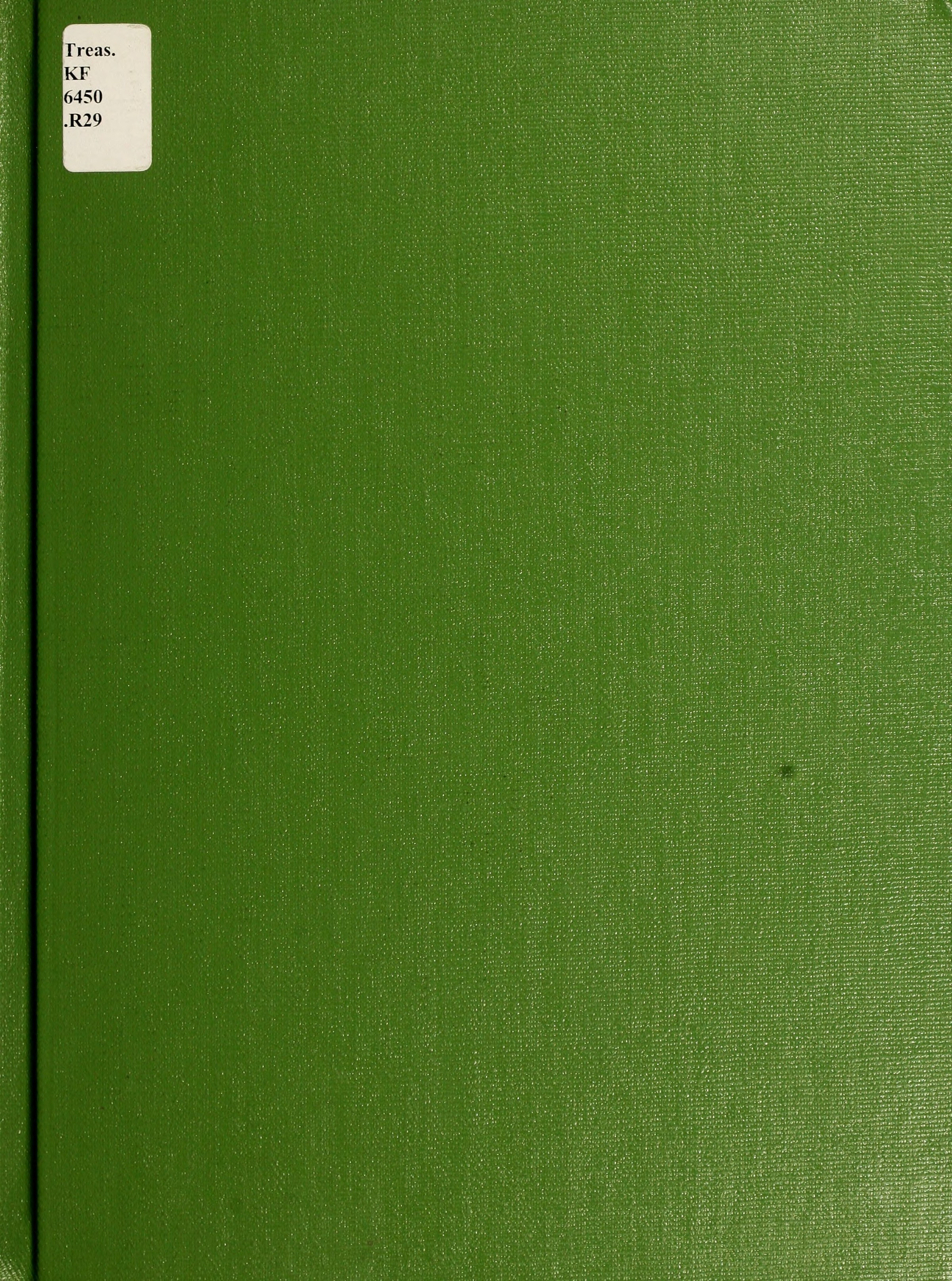 Report of the Department of the Treasury on Integration of the Individual and Corporate Tax Systems