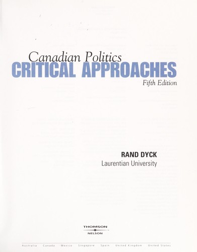 Canadian Politics