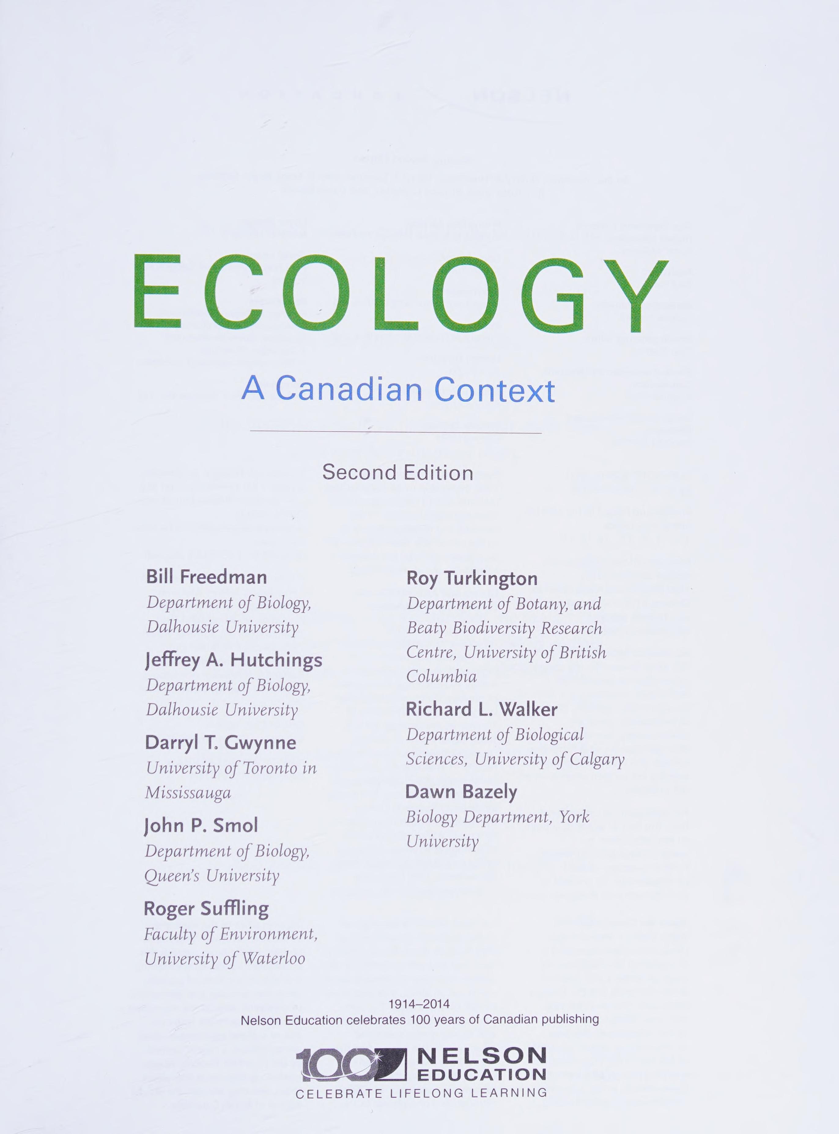 Ecology