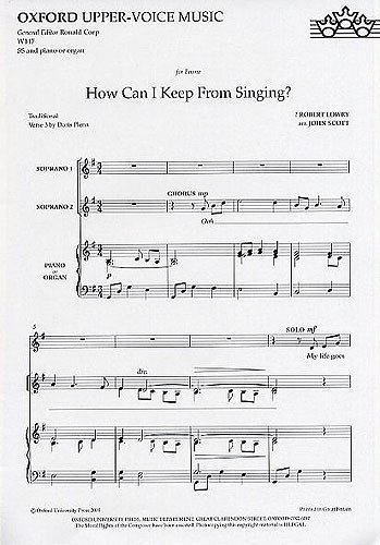 How Can I Keep from Singing?