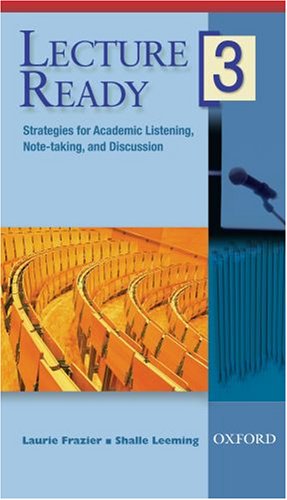 Lecture Ready 3 Video (Vhs): Strategies For Academic Listening, Note-Taking, And Discussion