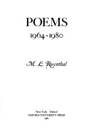 Poems: 1964-1980