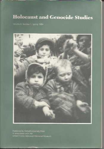 Holocaust & Genocide Studies V8 1 Jrnl Ppr