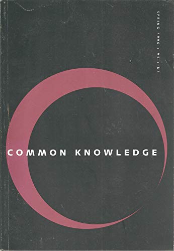 Common Knowledge, Book 1: 5