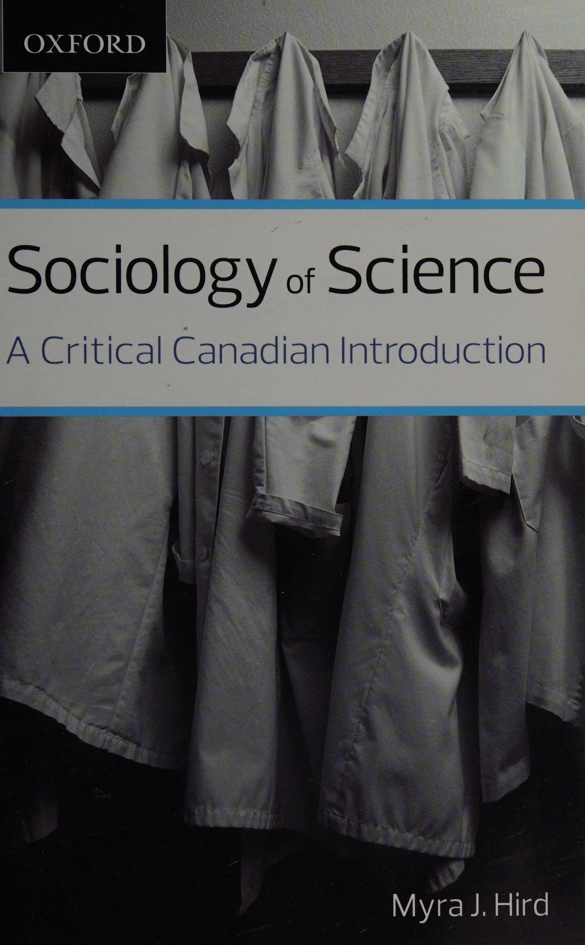 Sociology of Science: A Critical Canadian Introduction