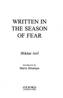 Written in a Season of Fear