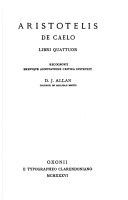 Aristotelis de Caelo