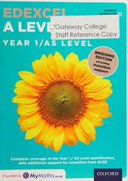 Edexcel A Level Maths: Student Book: Bridging Edition