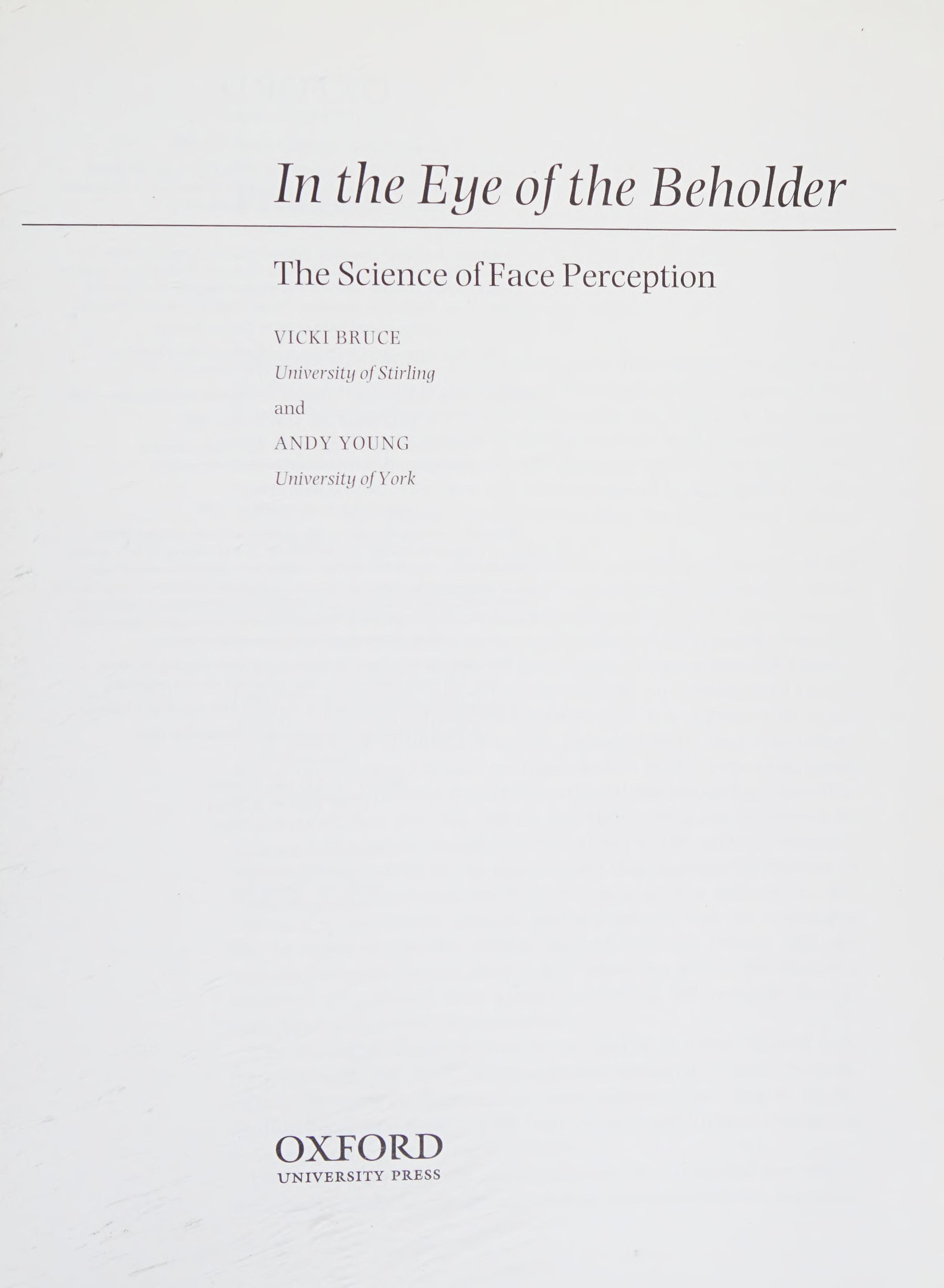 In The Eye Of The Beholder