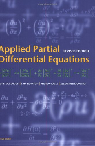 Applied Partial Differential Equations