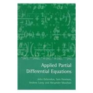 Applied Partial Differential Equations