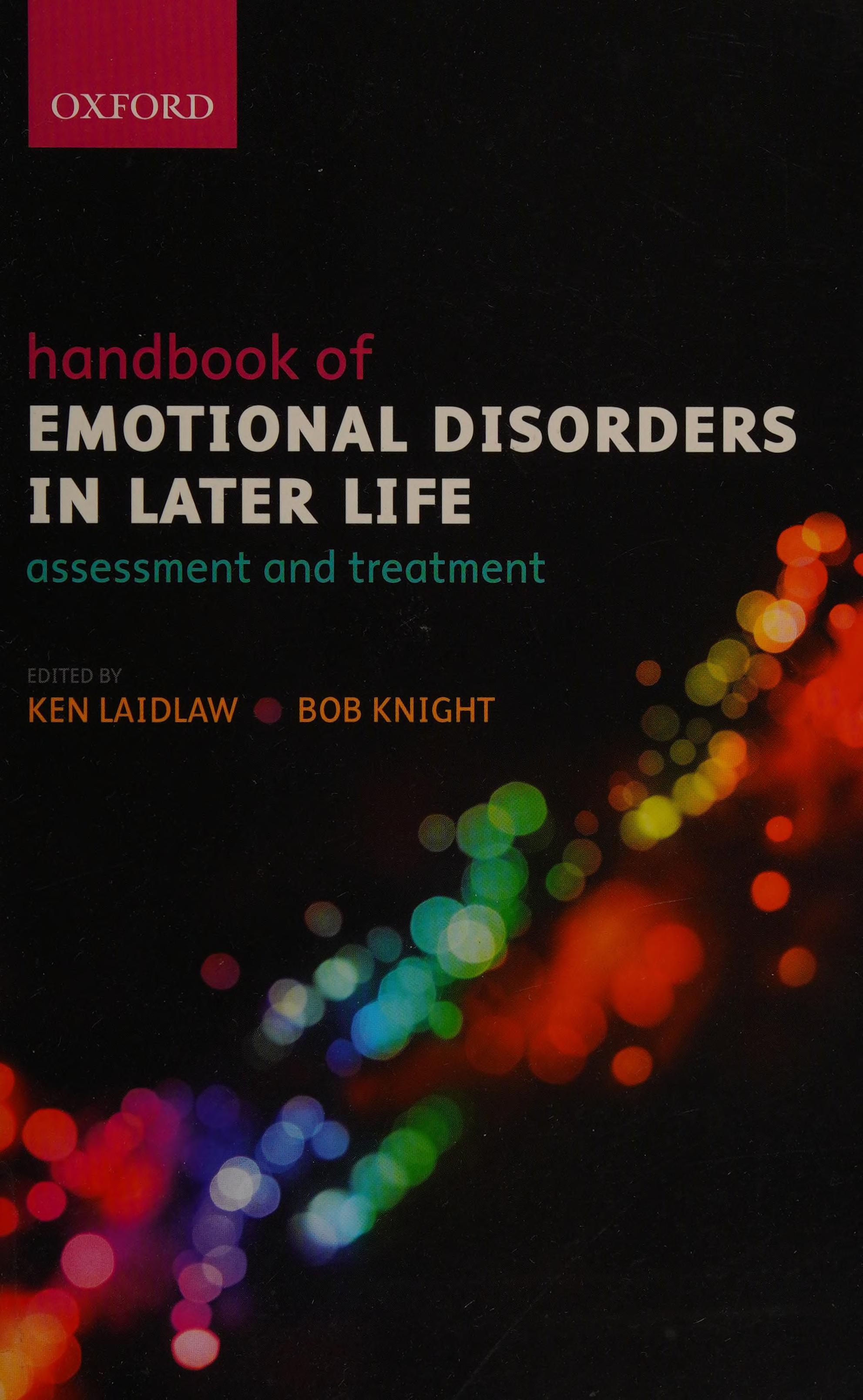 Handbook of Emotional Disorders in Later Life