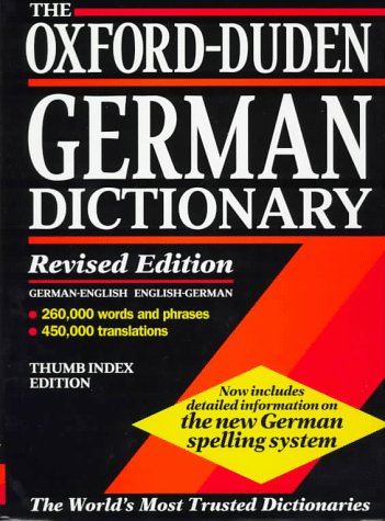 The Oxford-Duden German Dictionary: German-English English-German