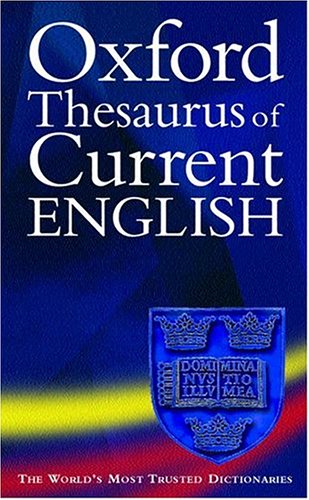 Oxford Thesaurus Of Current English