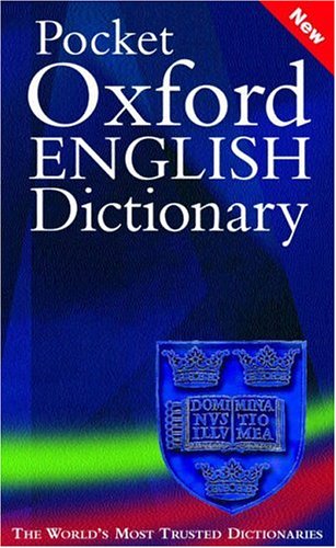 Pocket Oxford English Dictionary