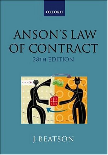 Anson's Law of Contract